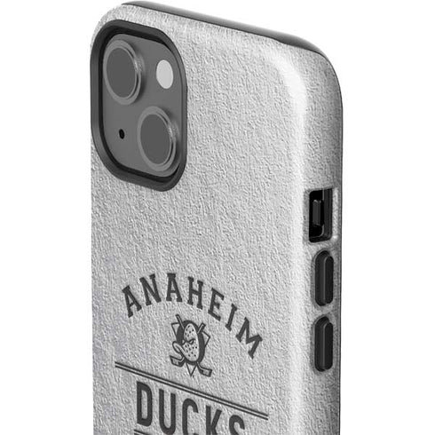 NHL Anaheim Ducks Black Text iPhone 15 Impact Case